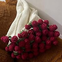 Amazon｜フラワーブーケブランケット - DIY かぎ針編みの花とバラの